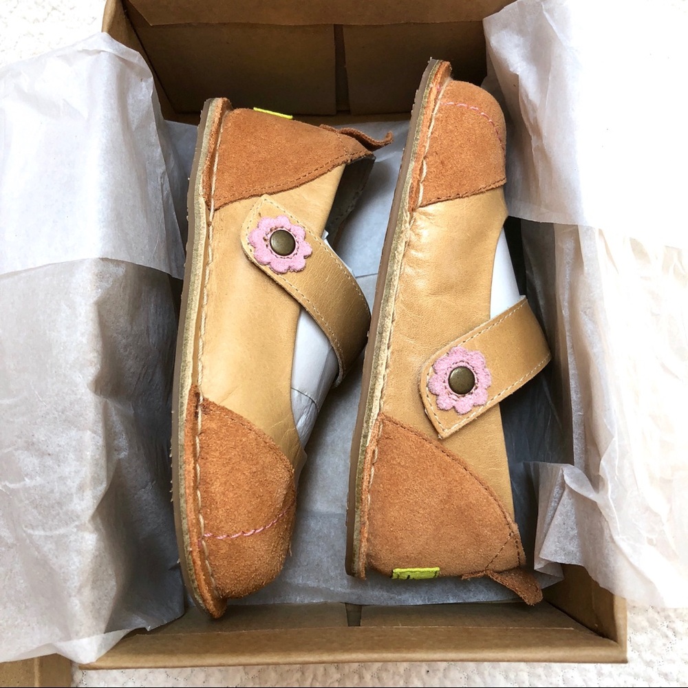 Pipit Caramel Suede Shoes Jill Mini Mary Jane’s 7 - Picture 3 of 13